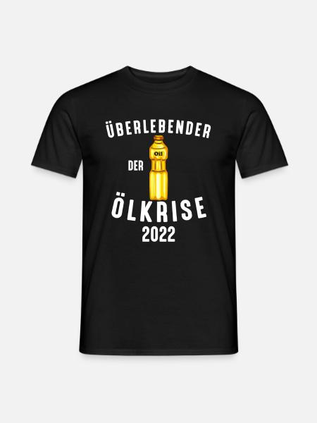 Überlebender der Ölkrise 2022 - Männer T-Shirt - Schwarz