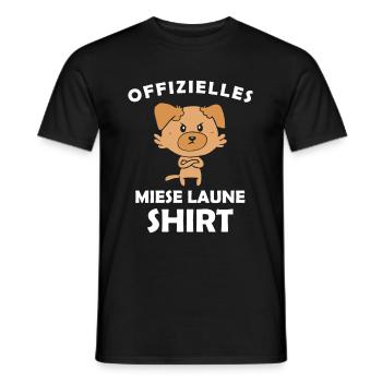 Offizielles Miese Laune Shirt - Männer T-Shirt - Schwarz - Vorne - AI Model Male 178 light (178cm)
