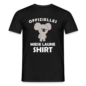 Offizielles Miese Laune Shirt - Männer T-Shirt - Schwarz - Vorne - AI Model Male 178 light (178cm)