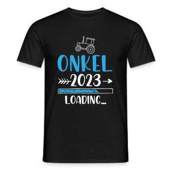 Onkel 2023 Loading - Männer T-Shirt - Schwarz - Vorne - AI Model Male 178 light (178cm)