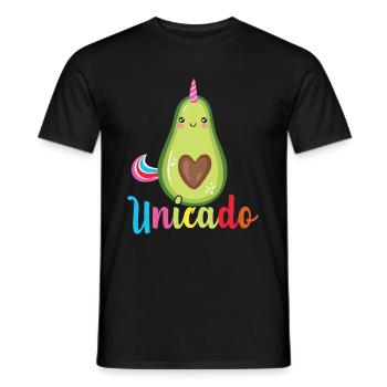 Licorne Avocat Unicado - T-shirt homme - noir - Devant - AI Model Male 178 light (178cm)