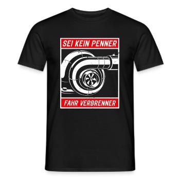 Ne soyez pas un moteur à combustion à entraînement de penny - T-shirt homme - noir - Devant - AI Model Male 178 light (178cm)