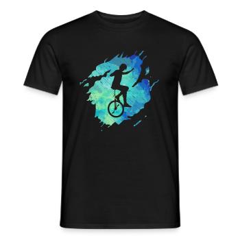 Unicycle - Men's T-Shirt - black - Front - AI Model Male 178 light (178cm)