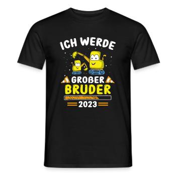 Großer Bruder Bagger 2023 - Männer T-Shirt - Schwarz - Vorne - AI Model Male 178 light (178cm)