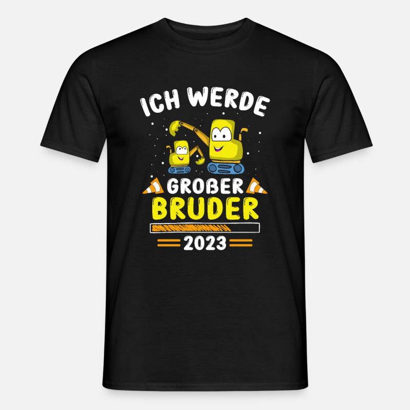 Großer Bruder Bagger 2023 - Männer T-Shirt - Schwarz