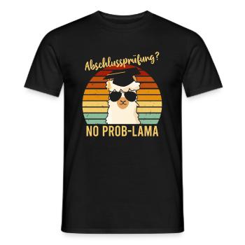 Abschlussprüfung No Problama Schulabschluss - Männer T-Shirt - Schwarz - Vorne - AI Model Male 178 light (178cm)