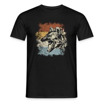 Vintage Hyena - Men's T-Shirt - black - Front - AI Model Male 178 light (178cm)
