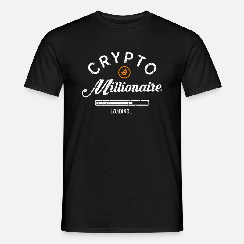 Crypto Millionaire Loading - Men's T-Shirt - black
