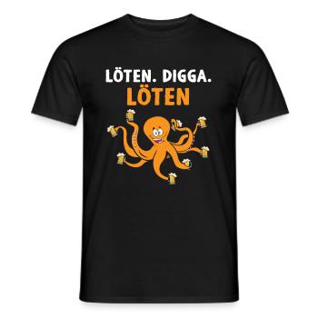 Soudure Digga Soudure Bière Buveur Bière Kraken - T-shirt homme - noir - Devant - AI Model Male 178 light (178cm)