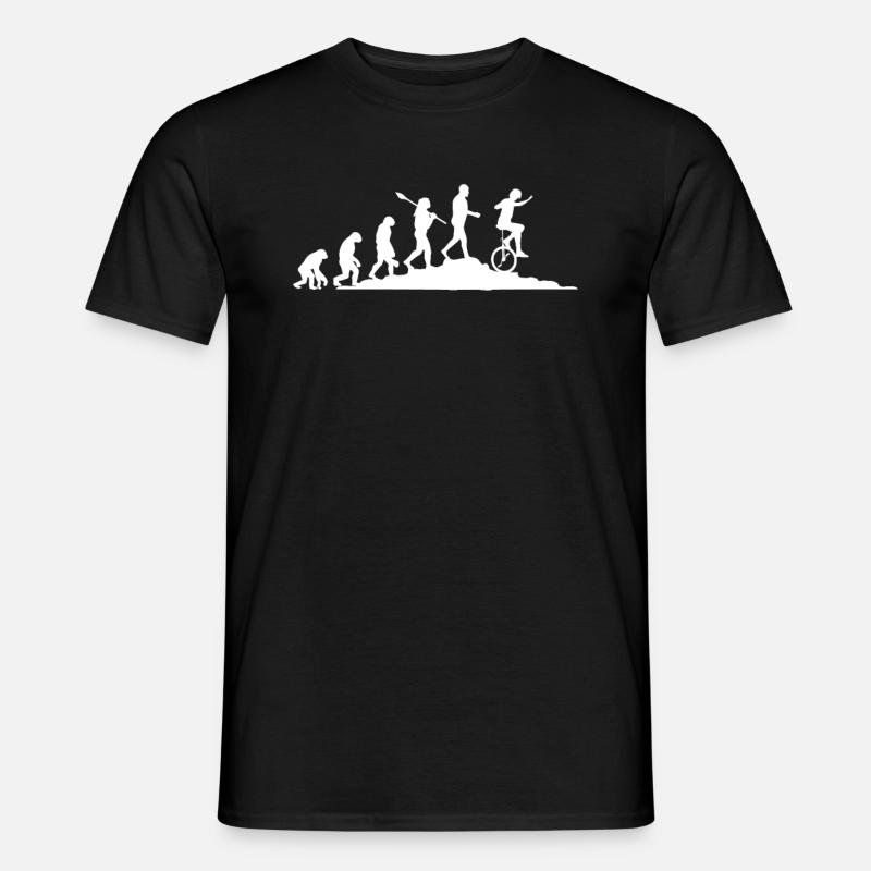 Évolution du monocycle - T-shirt homme - noir
