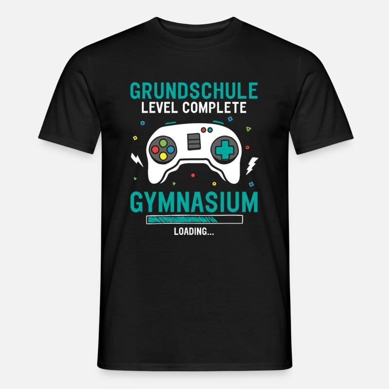 Grundschule Level Complete Gymnasium Loading - Männer T-Shirt - Schwarz