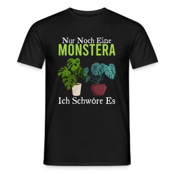 Nur Noch Eine Monstera Ich Schwöre Es - Männer T-Shirt - Schwarz - Vorne - AI Model Male 178 light (178cm)