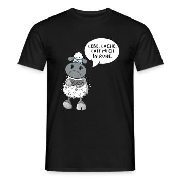 Lebe Lache Lass Mich In Ruhe - Männer T-Shirt - Schwarz - Vorne - AI Model Male 178 light (178cm)