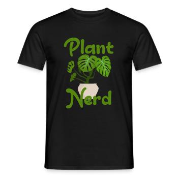 Nerd des plantes - T-shirt homme - noir - Devant - AI Model Male 178 light (178cm)