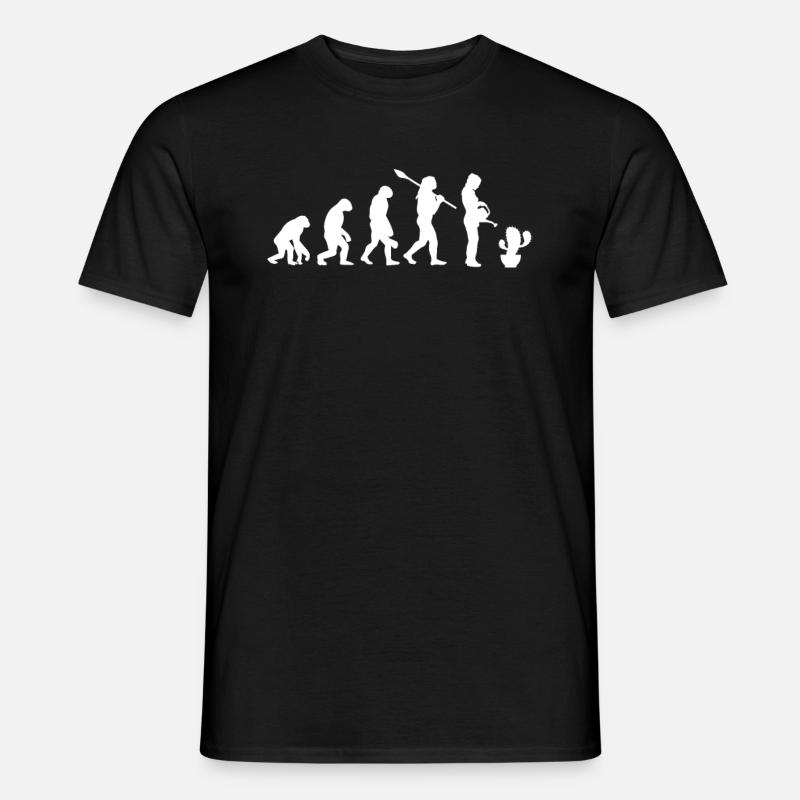 Cactus Evolution Jardinier - T-shirt homme - noir