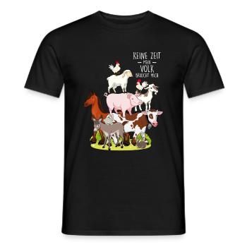 Agriculteur Pas le temps que mon peuple ait besoin de moi - T-shirt homme - noir - Devant - AI Model Male 178 light (178cm)