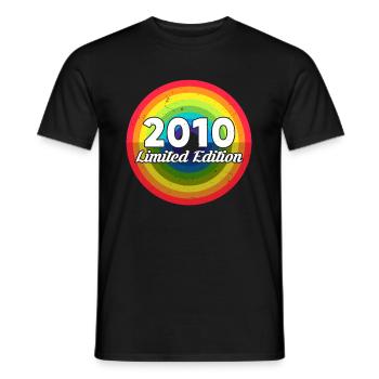 12th Anniversary 2010 Limited Edition - Men's T-Shirt - black - Front - AI Model Male 178 light (178cm)