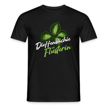 Dieffenbachia Whisperer Plantes d’intérieur - T-shirt homme - noir - Devant - AI Model Male 178 light (178cm)