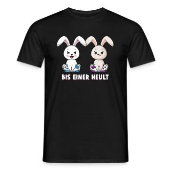 Bis Einer Heult Gamer Hase - Männer T-Shirt - Schwarz - Vorne - AI Model Male 178 light (178cm)