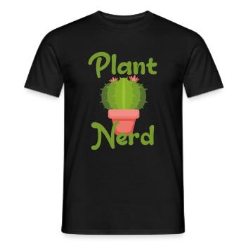 Nerd des plantes - T-shirt homme - noir - Devant - AI Model Male 178 light (178cm)