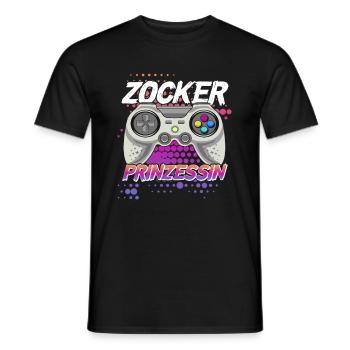 Gamer Girl Gamer Princess Gamer Girl Gaming - Men's T-Shirt - black - Front - AI Model Male 178 light (178cm)