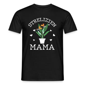 Strelizien Mama Pflanzenmama Zimmerpflanze Pflanze - Männer T-Shirt - Schwarz - Vorne - AI Model Male 178 light (178cm)
