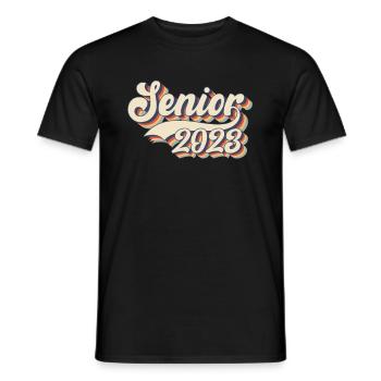Senior 2023 Retiree 2023 - Männer T-Shirt - Schwarz - Vorne - AI Model Male 178 light (178cm)