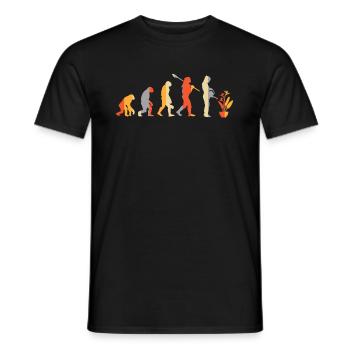 Evolution Jardinier Plante Arrosage Peut Strelizia - T-shirt homme - noir - Devant - AI Model Male 178 light (178cm)