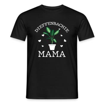 Dieffenbachia Mama - Men's T-Shirt - black - Front - AI Model Male 178 light (178cm)