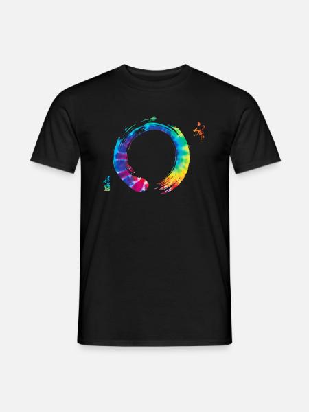 Bonsai Zen Enso Circle Joga - T-shirt męski - czarny