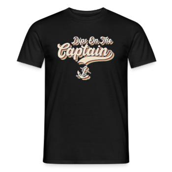 Dips On The Captain Nautical Boat Captain - Männer T-Shirt - Schwarz - Vorne - AI Model Male 178 light (178cm)