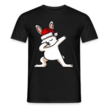 Dabbing Christmas Christmas - Men's T-Shirt - black - Front - AI Model Male 178 light (178cm)