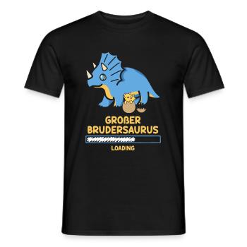 Big Brother 2023 Big Brother Saurus Dino - Men's T-Shirt - black - Front - AI Model Male 178 light (178cm)