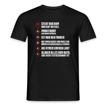 Löschgruppe Feuerwehr FFW Löschgruppen - Männer T-Shirt - Schwarz - Vorne - AI Model Male 178 light (178cm)
