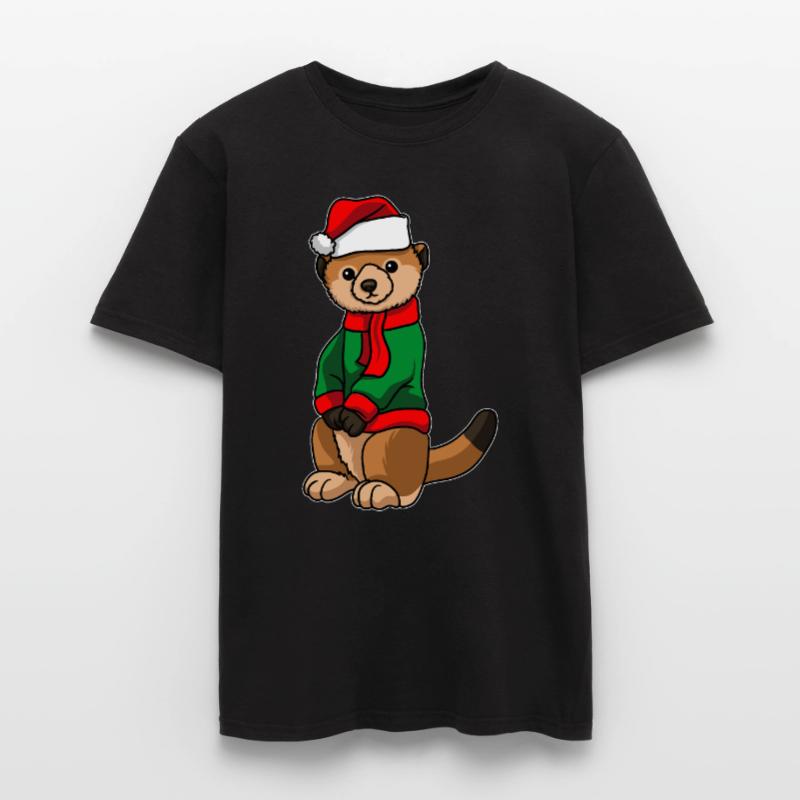 Suricates avec pull de Noël T-shirt homme