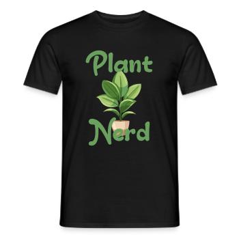 Nerd des plantes - T-shirt homme - noir - Devant - AI Model Male 178 light (178cm)