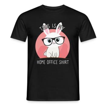This Is My Home Office Shirt Office Home Office - Men's T-Shirt - black - Front - AI Model Male 178 light (178cm)