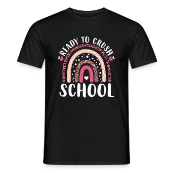 Ready To Crush School - Men's T-Shirt - black - Front - AI Model Male 178 light (178cm)
