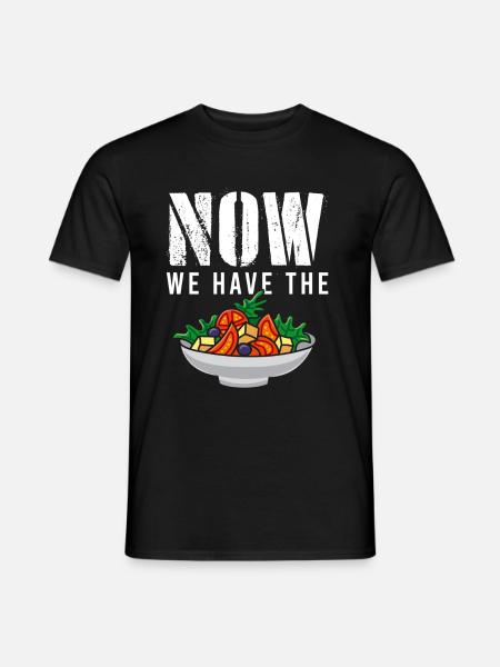 Jetzt haben wir den Salat Frisches Gemüse - Männer T-Shirt - Schwarz