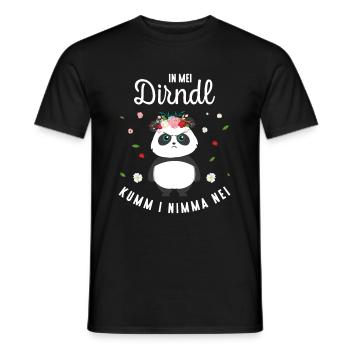 In Mei Dirndl Kumm I Nimma Nei Tracht Ersatz - Männer T-Shirt - Schwarz - Vorne - AI Model Male 178 light (178cm)