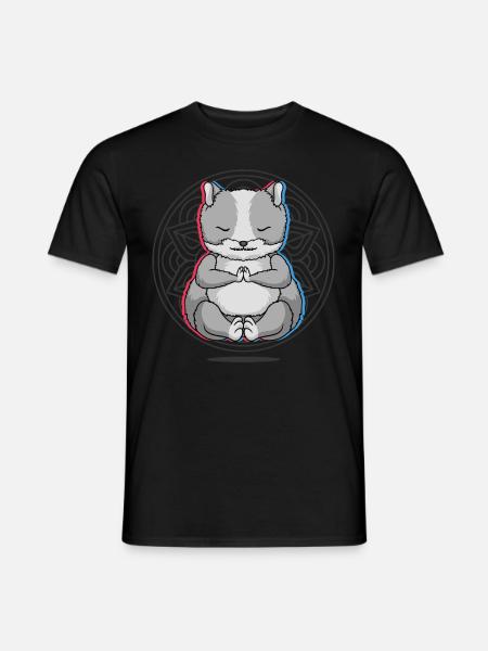 Yoga Hamster Yoga - Men's T-Shirt - black