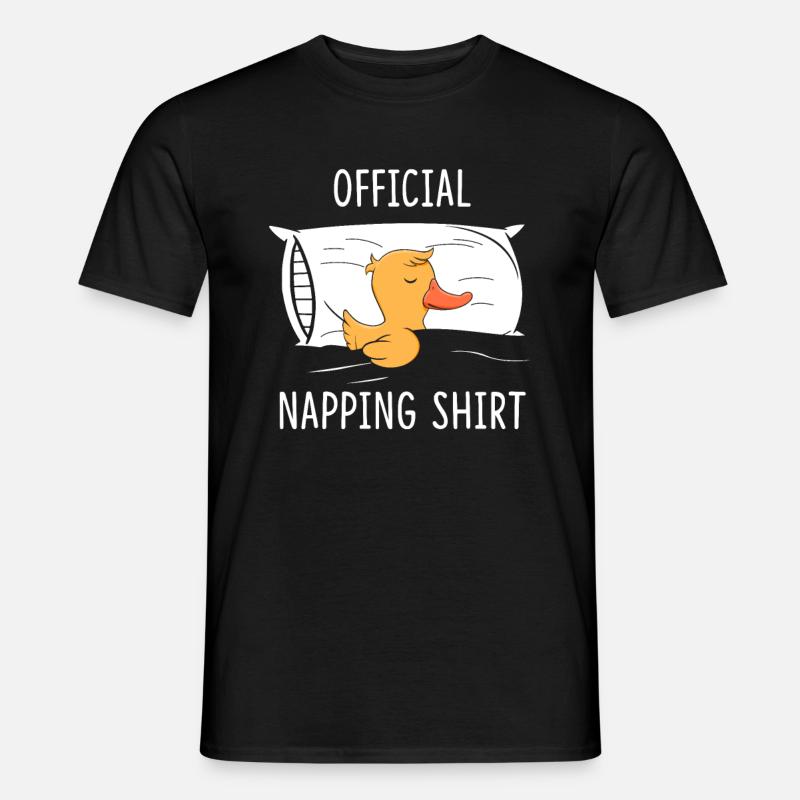 Official Napping Shirt Duck Pajama Sleeping Duck - Männer T-Shirt - Schwarz