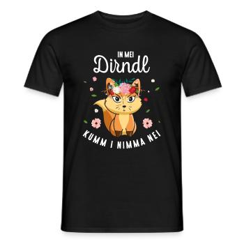 In Mei Dirndl Kumm I Nimma Nei Tracht Ersatz - Männer T-Shirt - Schwarz - Vorne - AI Model Male 178 light (178cm)