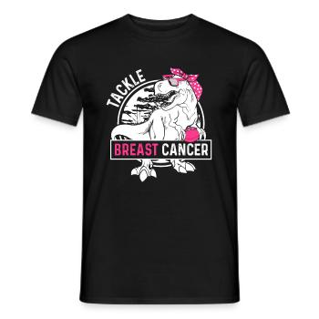 Tackle Breast Cancer Brustkrebs - Männer T-Shirt - Schwarz - Vorne - AI Model Male 178 light (178cm)