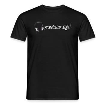 Modular Life Electronic Musical Synthesizer - Männer T-Shirt - Schwarz - Vorne - AI Model Male 178 light (178cm)