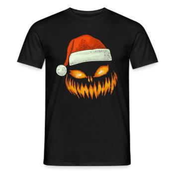 Visage effrayant Santa Hat Trick ou Treat - T-shirt homme - noir - Devant - AI Model Male 178 light (178cm)