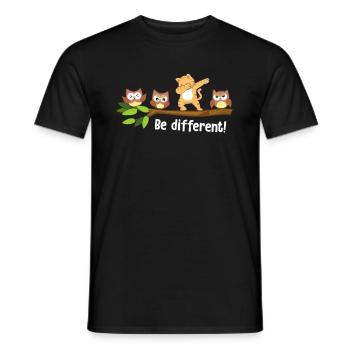 Be Different Lion Be You Autism Awareness Lion - Men's T-Shirt - black - Front - AI Model Male 178 light (178cm)