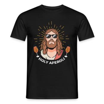 Holy Cocktail Jesus Christ Cocktail Drink - Men's T-Shirt - black - Front - AI Model Male 178 light (178cm)