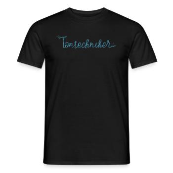 Tontechniker Toningenieur Tonmeister Audio Mixer - Männer T-Shirt - Schwarz - Vorne - AI Model Male 178 light (178cm)