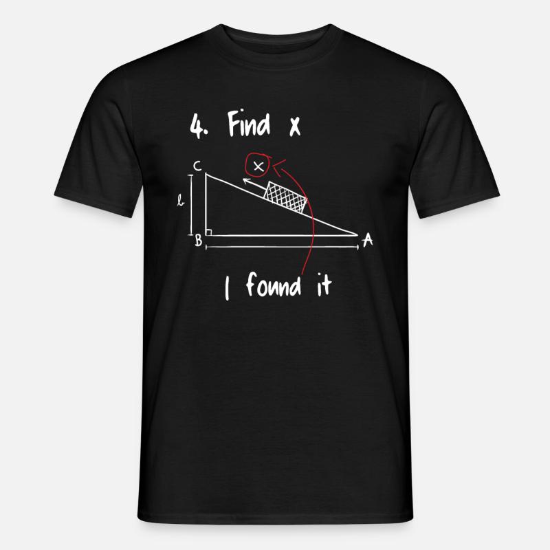 Trouver X Mathématiques Math - T-shirt homme - noir